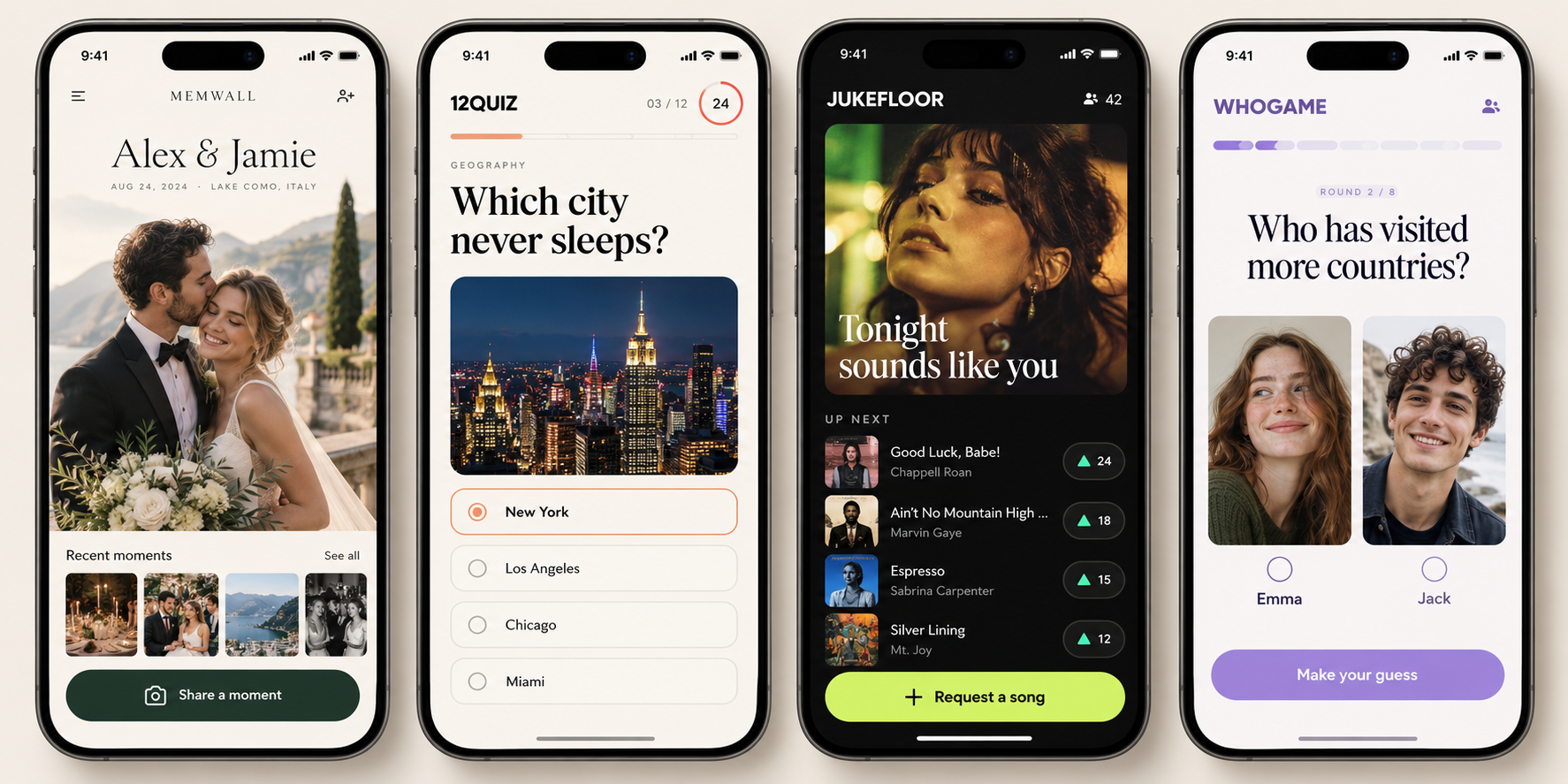 12Quiz mobile design concept
